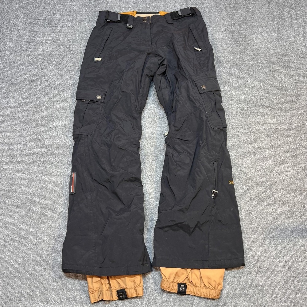 Sessions Snow Pants Women Medium Black Ridge Series 10K Waterproof Ski Insulated